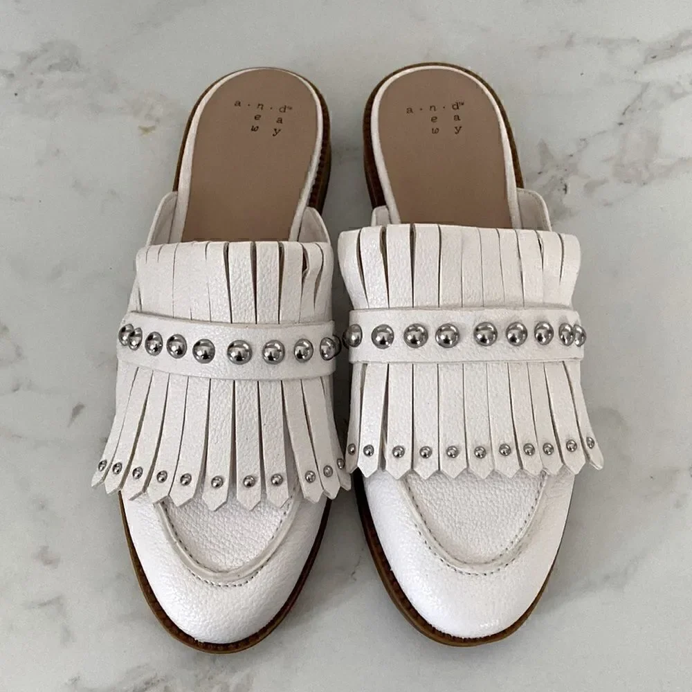 A new day white loafers